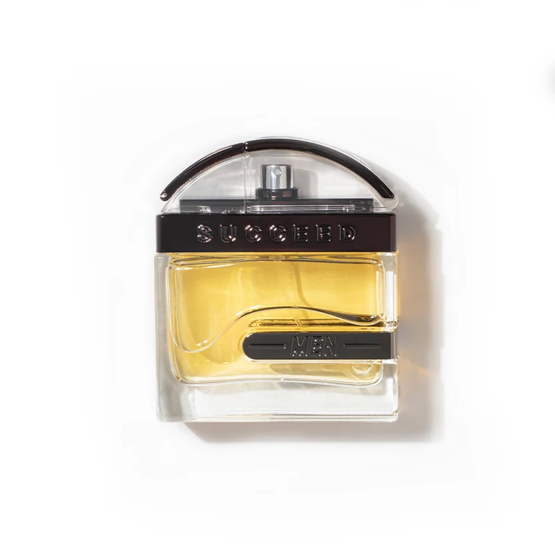 EDT men perfume of custom brand square perfume bottle packing with metal tin box Arabic style parfum spray