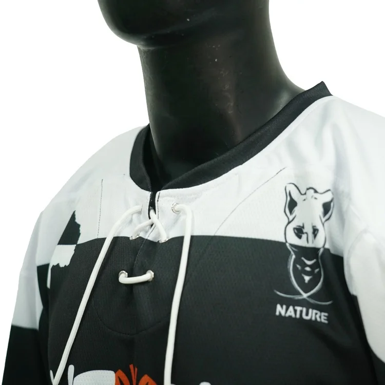 Custom Tackle twill  Cut And  Sewn Hockey jersey Ice Hockey Wear With Team Logo