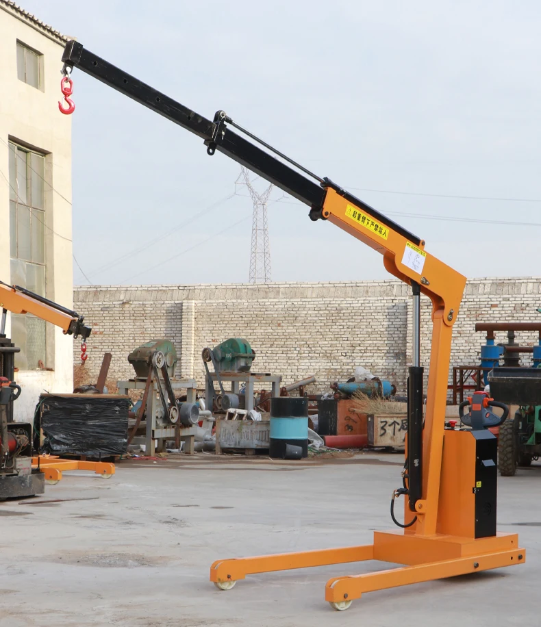 High Quality 1 Ton 4 Meter Fully Electric Mobile Crane For Construction