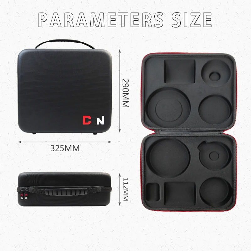 Customized Tea Cup Set Storage Case Travel Tea Set Portable Box EVA Teacup Packaging Case For Outdoor With Tray