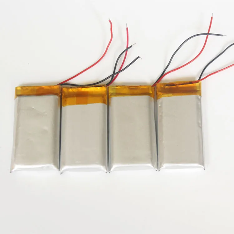 Digital camera rechargeable 602040 350mah 400mah 450mah 3.7v lipo battery with wires