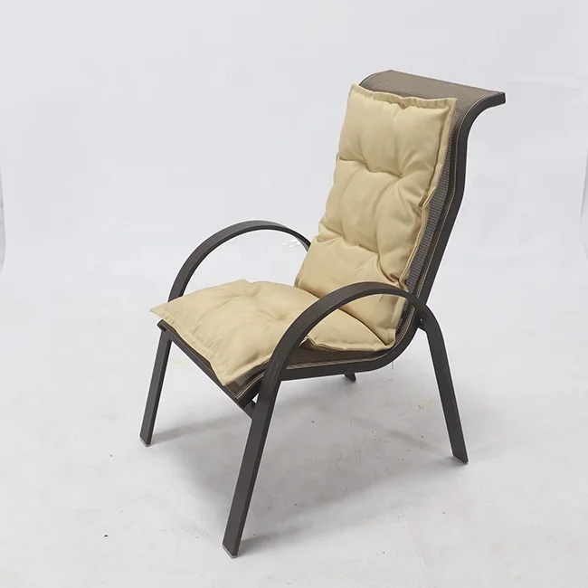 Cheap Price!! Cream Waterproof Rocking Chair Cushions pad With Ties For Patio Chaise