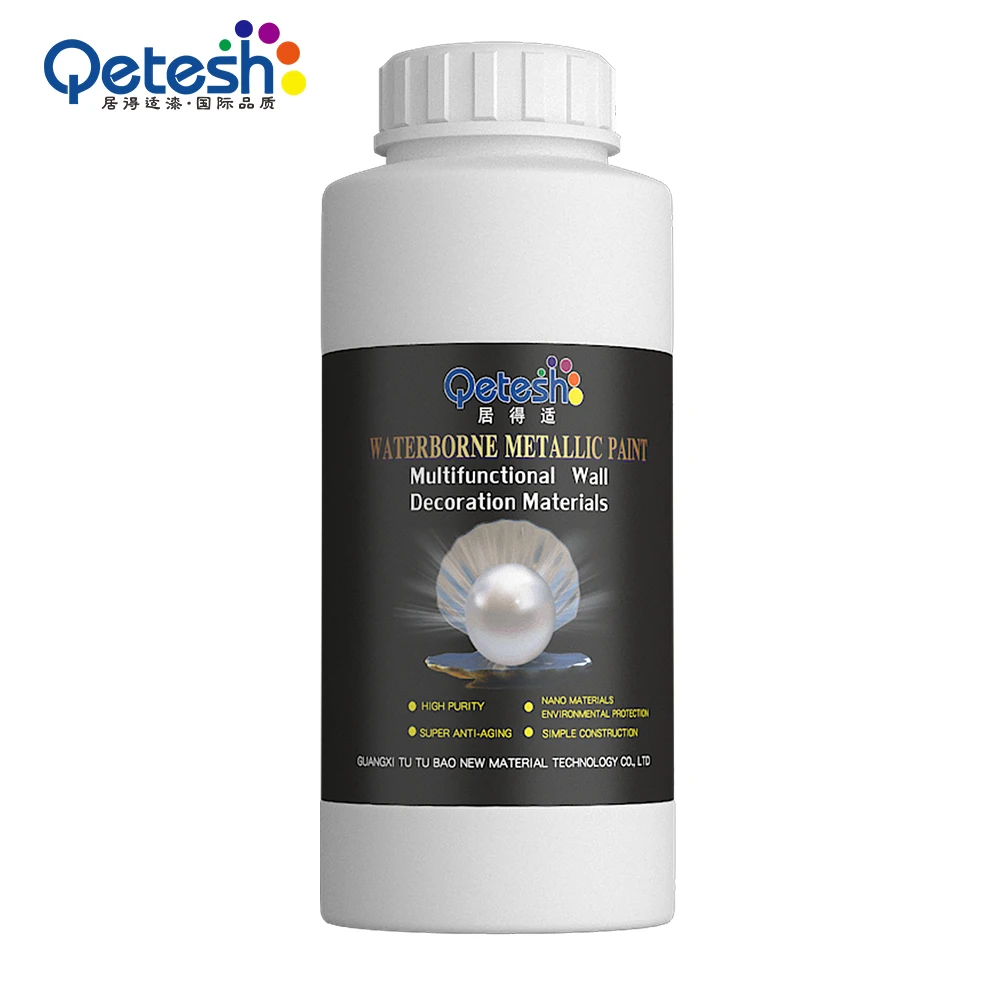 
Customed Colour Quick Drying Good Film Formation Weather Resistance Gold Mica Flakes Paint 