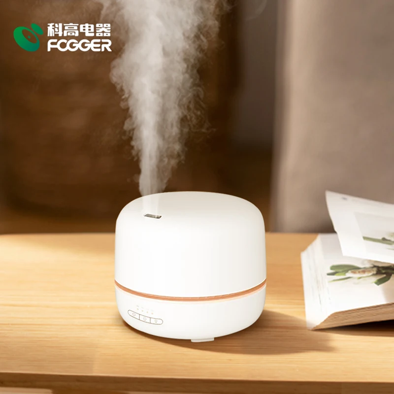 Wholesale Wooden Stand Wood Mood Light 300Ml 7 Rgb Lamp Night Aroma Diffuser Bottle