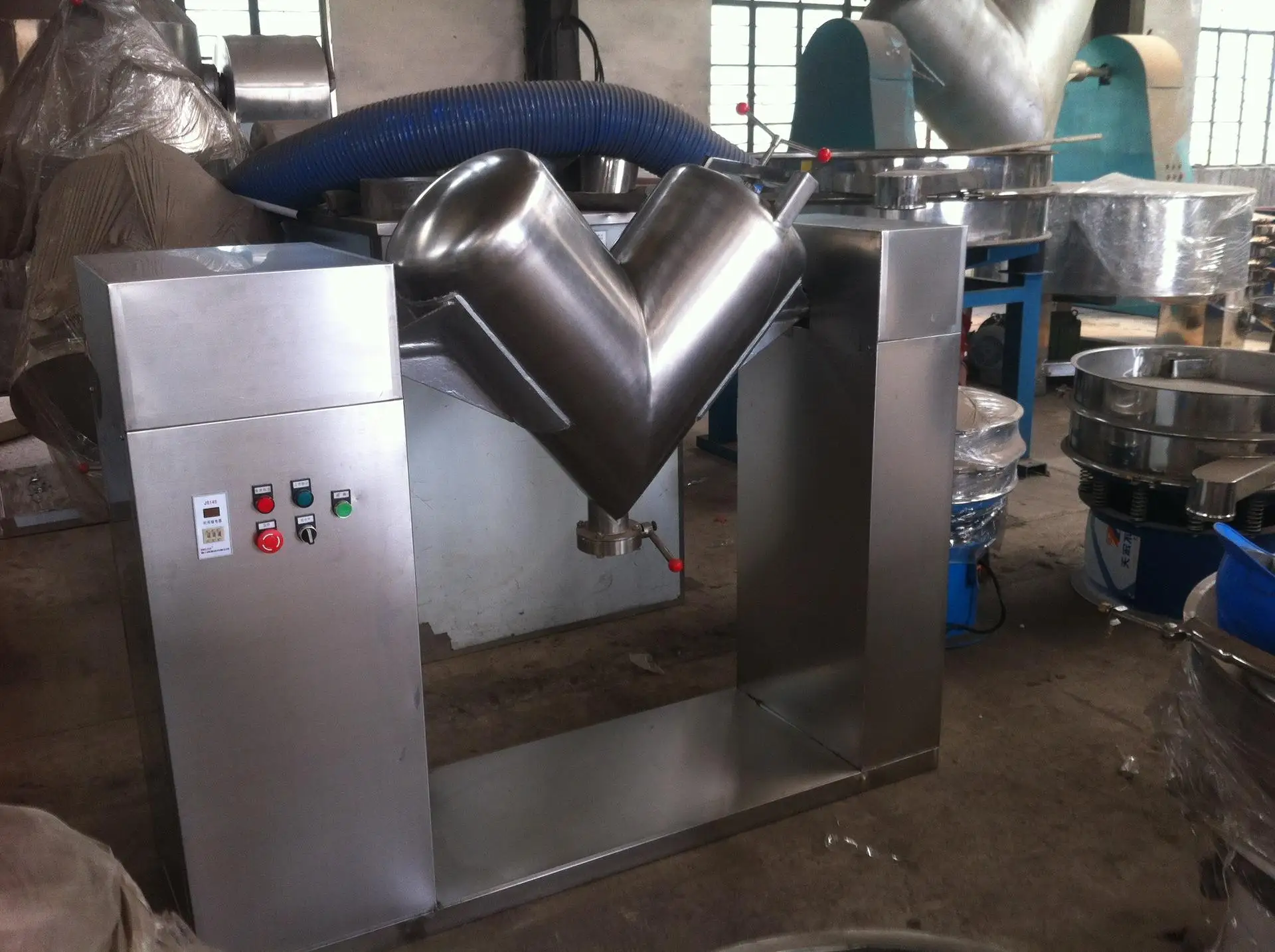 Popular promotional High performance v type dry seasoning mixer for powder