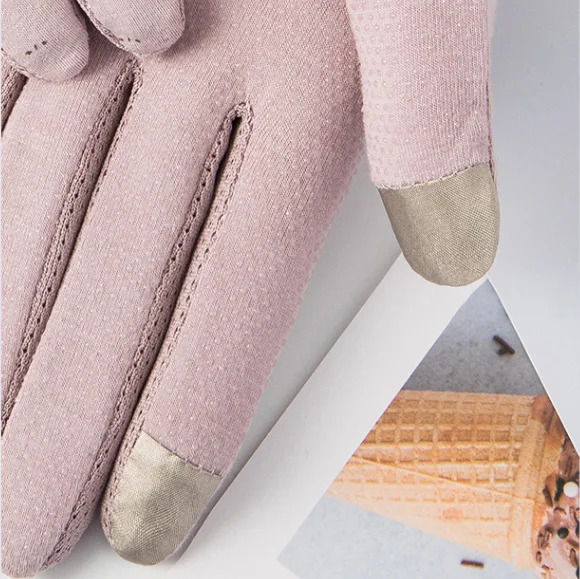 Fashion women lace summer driving sun protective gloves for ladies