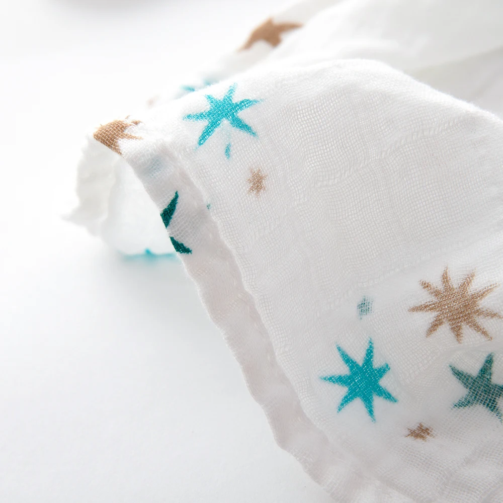 Hot Sale 100% Cotton Eco Friendly Fabric Soft Blanket Baby Muslin Swaddle Blankets