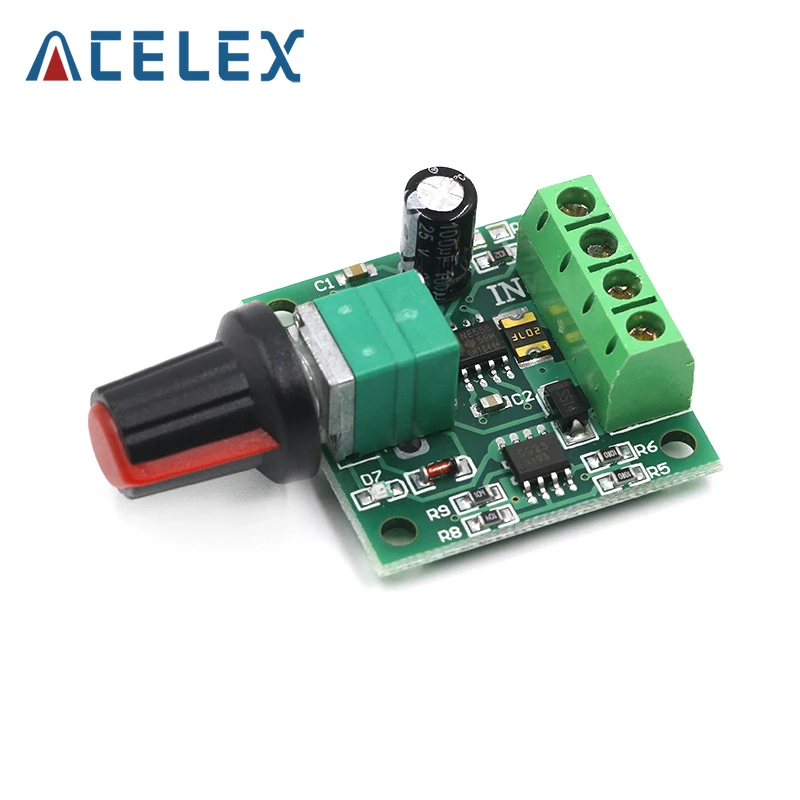 DC 1.8V 3V 5V 6V 12V 2A PWM Motor Speed Controller Low Voltage Motor Speed Controller PWM 0~100% Adjustable Drive Module
