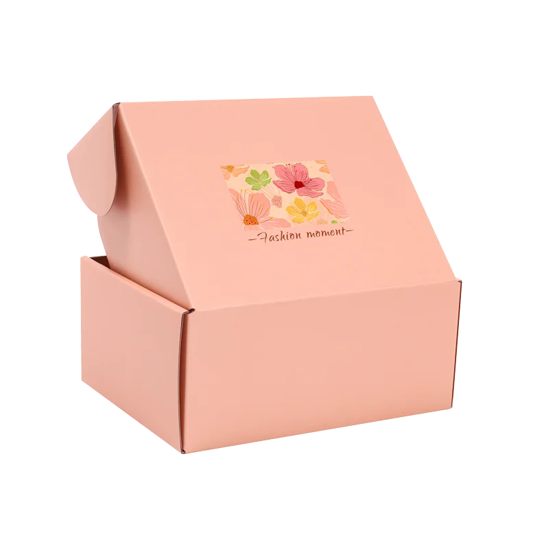 PINYUANXING PAPER BOX OEM&ODM FACTORY Packing Guangzhou Fish Chips Food Dividers Pink Window Churro Packaging Gift Paper Box