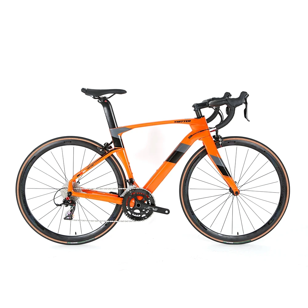 TWITTER CYCLONEpro 51cm quick release complete carbon fiber 22 speed bicycle road bike 700c