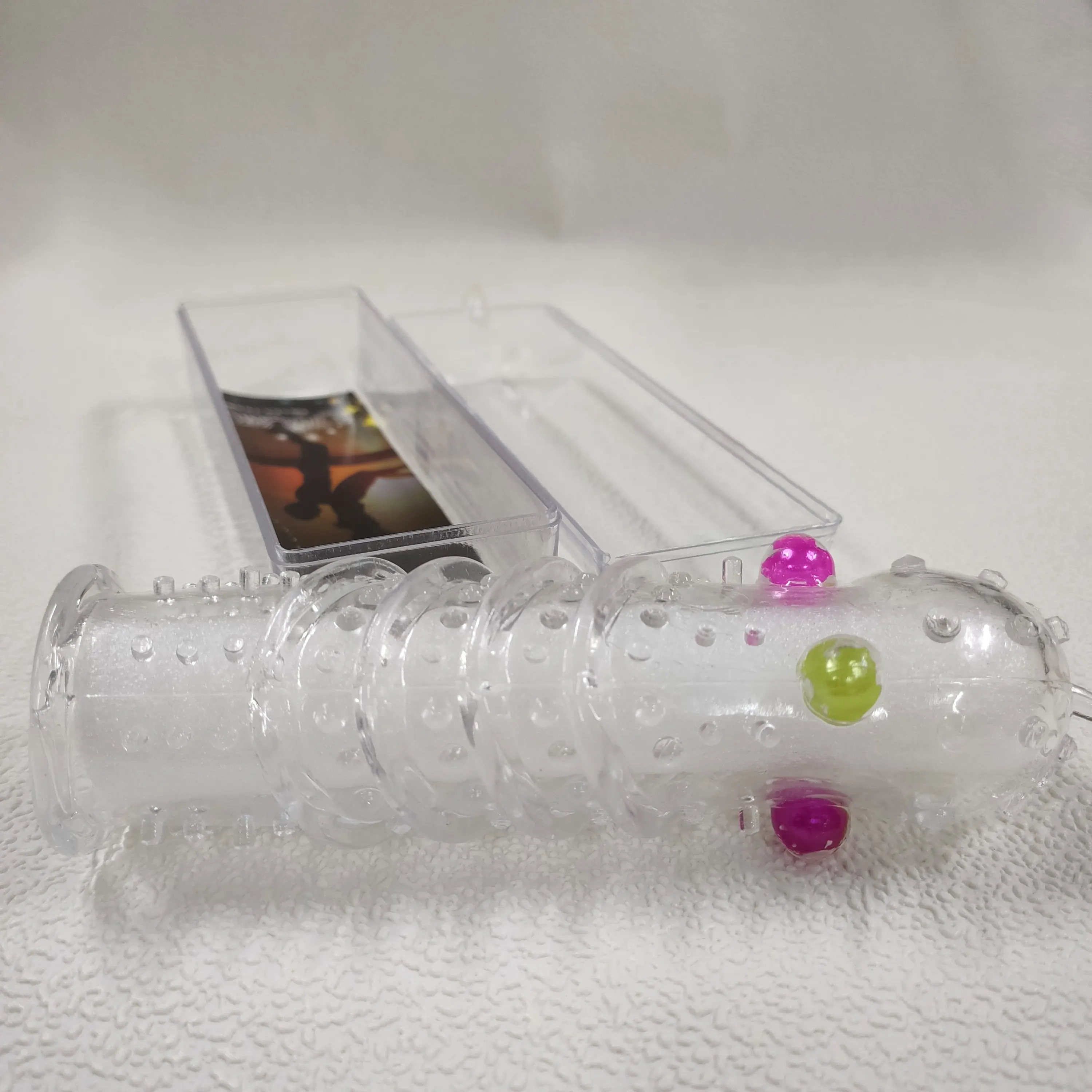 Crystal Pearl Reusable Delayed Ejaculation Men Dildo Cock Penis Sleeve Extension Enlargement Products