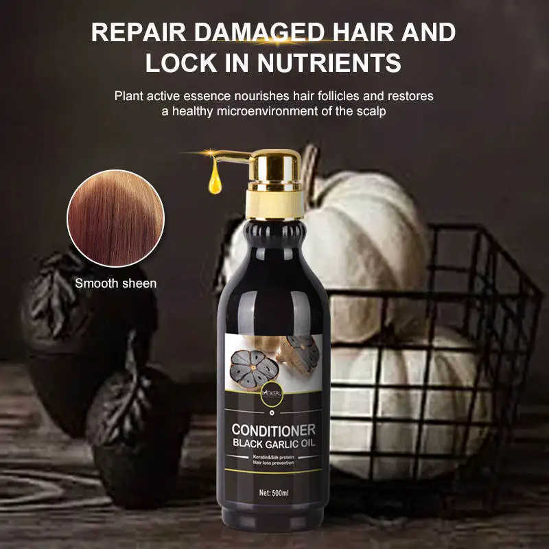 Hot Sale Factory Black Garlic Conditioner Health And Natural Black Garlic Conditioner 500 Ml Organic Hair Conditioner