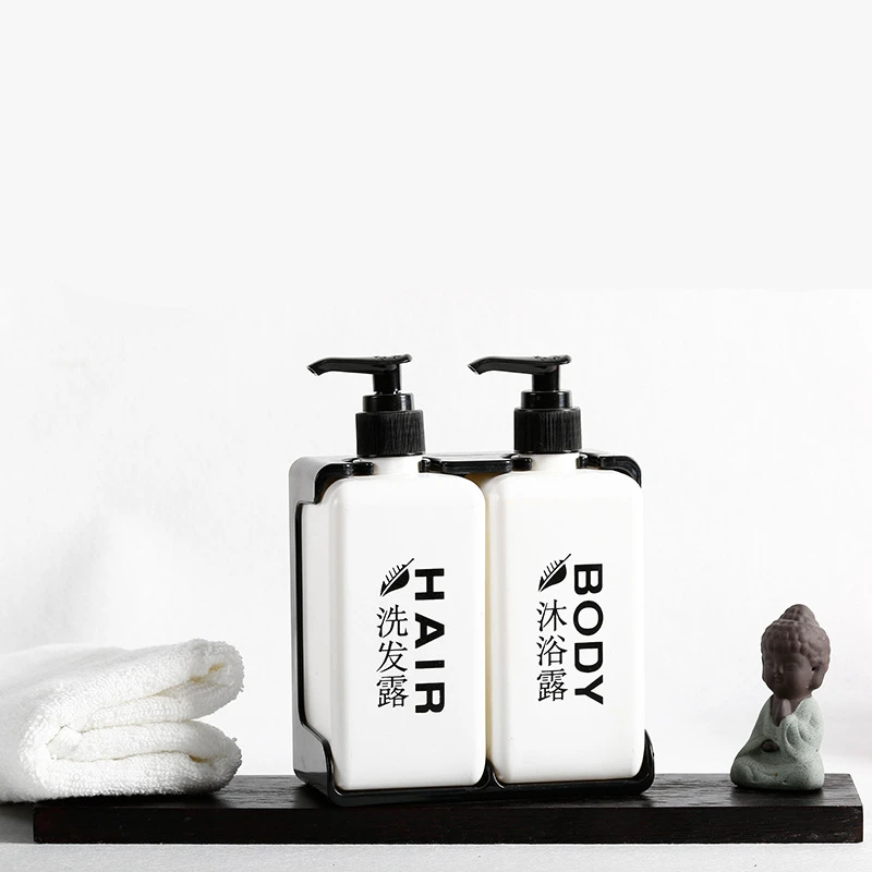 Hotel  Soap Pump Bottle Holder Dispenser Wall Mounted Bracket