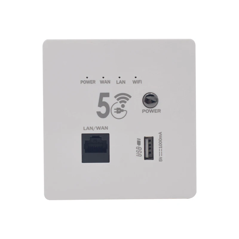 High quality dual band 1200Mbps Supports access of up to 16 terminal devices Power In-wall AP