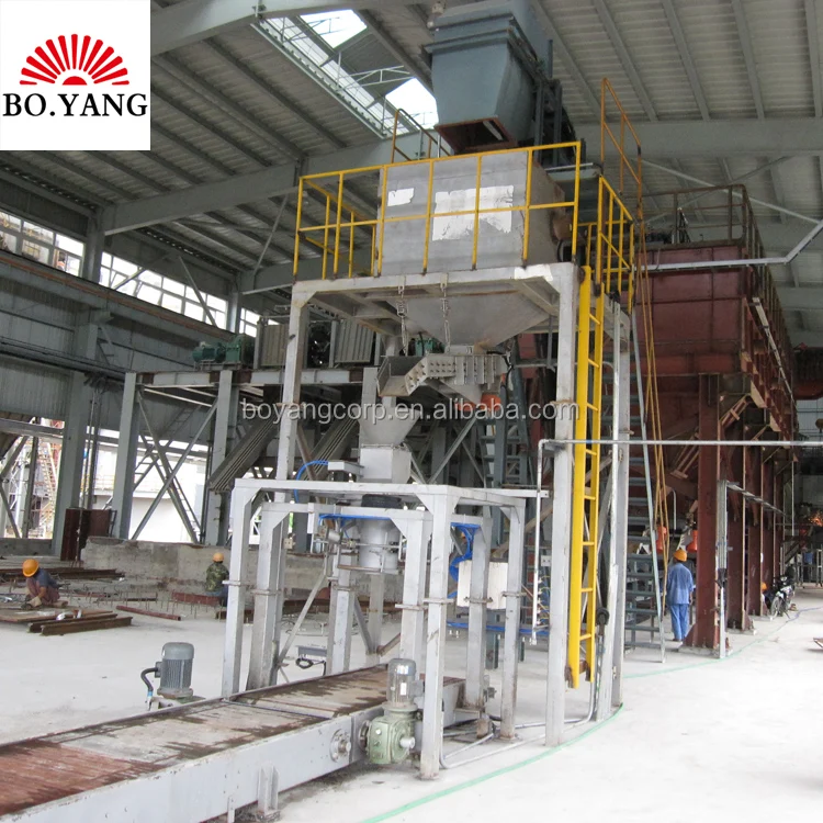 Ton Bag Packaging Machine Lime Ore Weighing Filling Sealing Granule Robotic Palletizer and Pallet Wrapper for Cement 0.4-0.6mpa