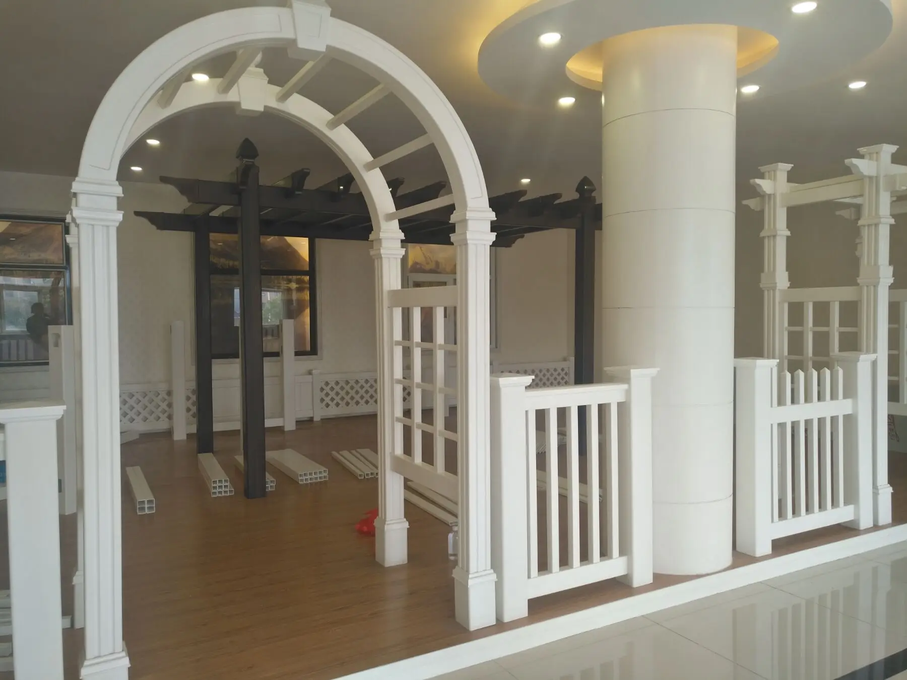 Outdoor Durable Free Maintenance 16Ft. W x 12Ft. D Garden Trellis Arches Arbor