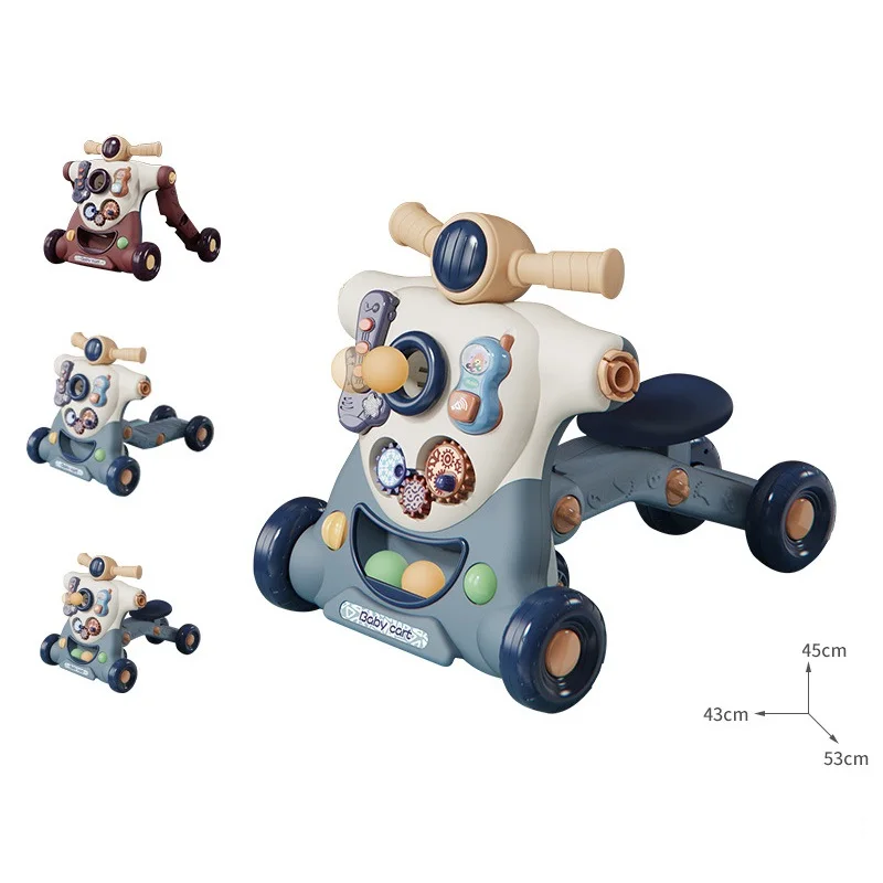 Wholesale Toddler Trolley Infant Fitness Multifunctional With Wheel For Learning Music Baby Walkers