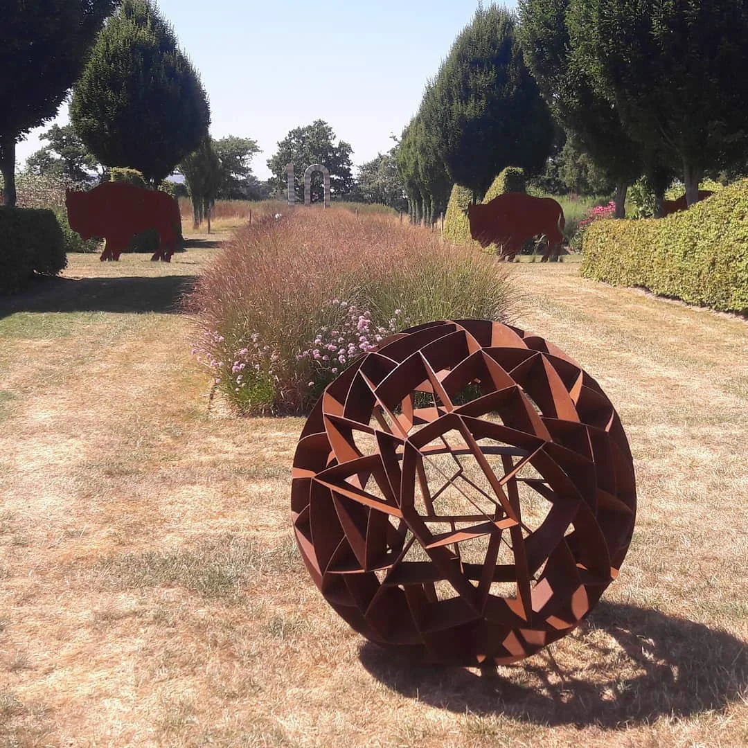 Keenhai Garden Heat-resistant Natural Rusty Design Modern Corten Steel Sculpture