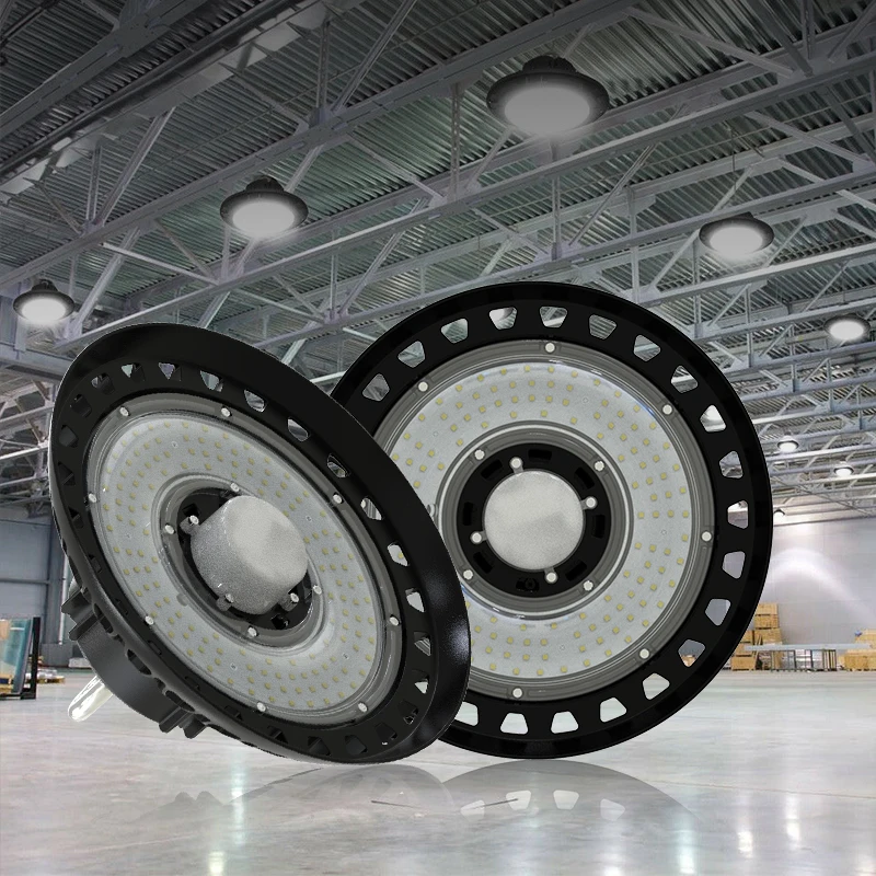 High lumen led flood light high bay lamp UFO 100w 160w 200w 240w sensor led high bay light for warehouse
