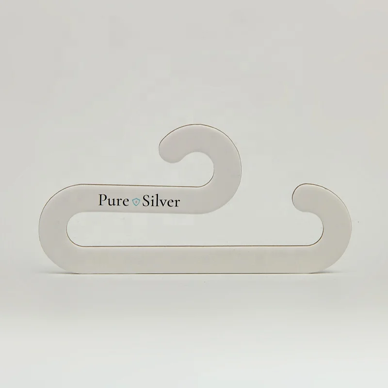 Customized brand white paper hanger tag scarf cardboard strong scarf holder hanger for scarf