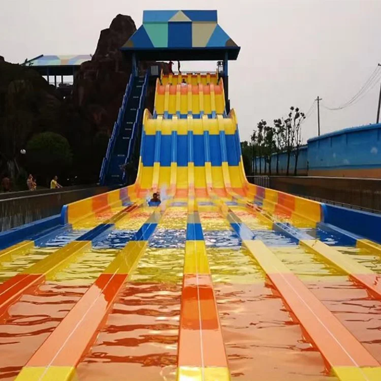 China Factory Supply Popular Water Park Slide Fiberglass Water Slide Rainbow Slide Amusement Playground