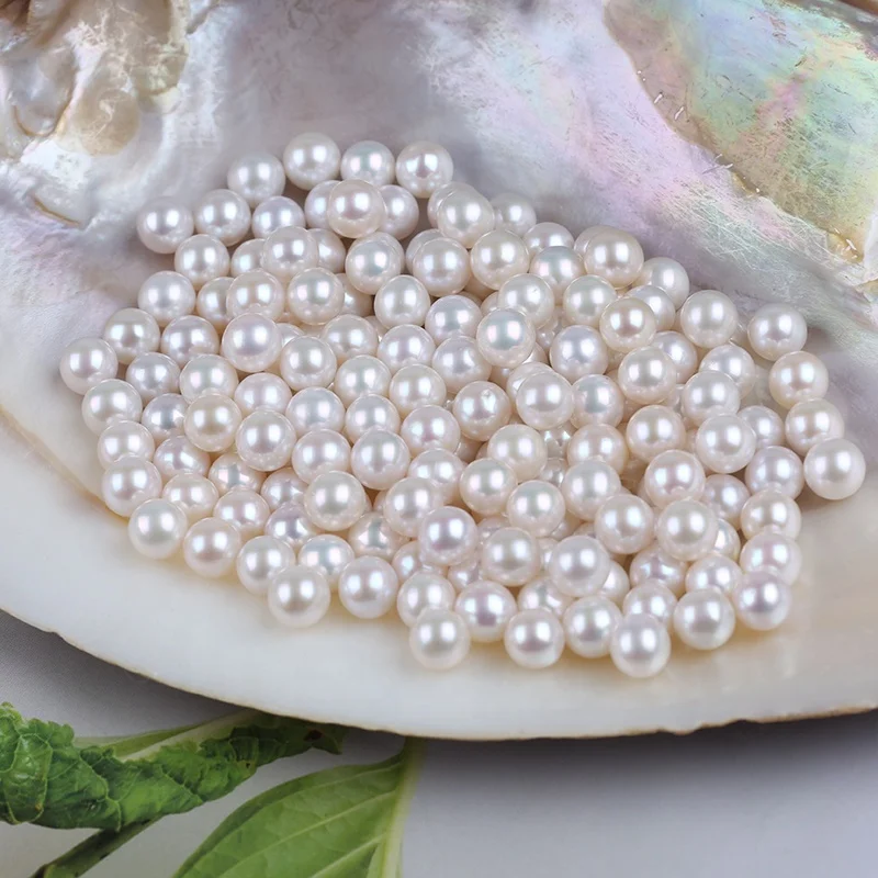 6-6,5 мм натуральный белый цвет пресноводный круглый жемчуг свободные бусины для изготовления ювелирных изделий