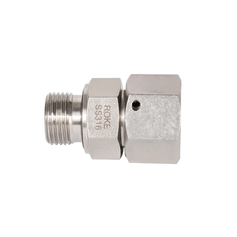 Stainless Steel Hydraulic Fittings Heavy 6s-38s Single Ferrule Swivel Connector