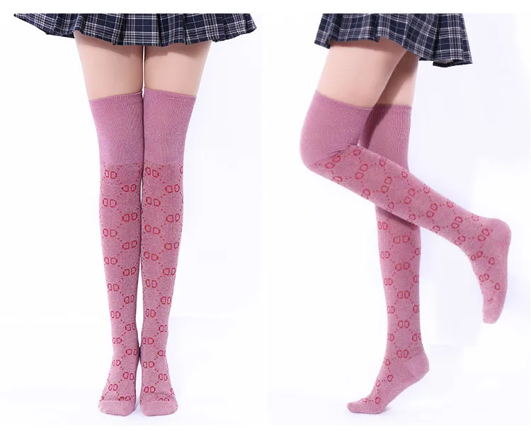 2021 Fashion Gold Silvery Wire Shiny Sequins Socks For Ladies Girls Custom Over Knee Socks Women Plus Size