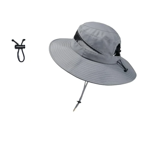 Unisex Summer Bucket Hat with Big Head Breathable Polyester Sun Visor Cap for Adults for Camping Hiking Hunting Outdoor Use
