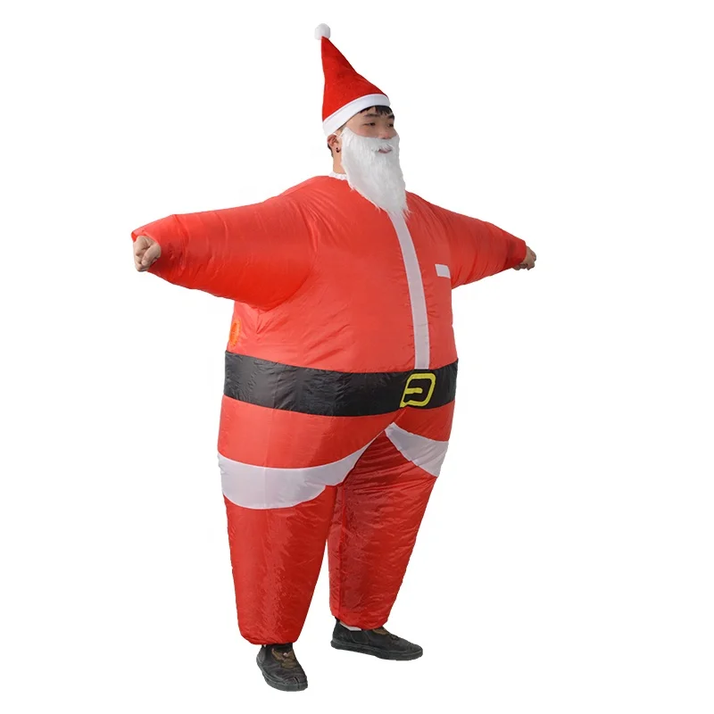 Надувной Рождественский костюм HUAYU с Санта-Клаусом, забавный надувной костюм для косплея, костюм для взрослых, подарок на Рождество