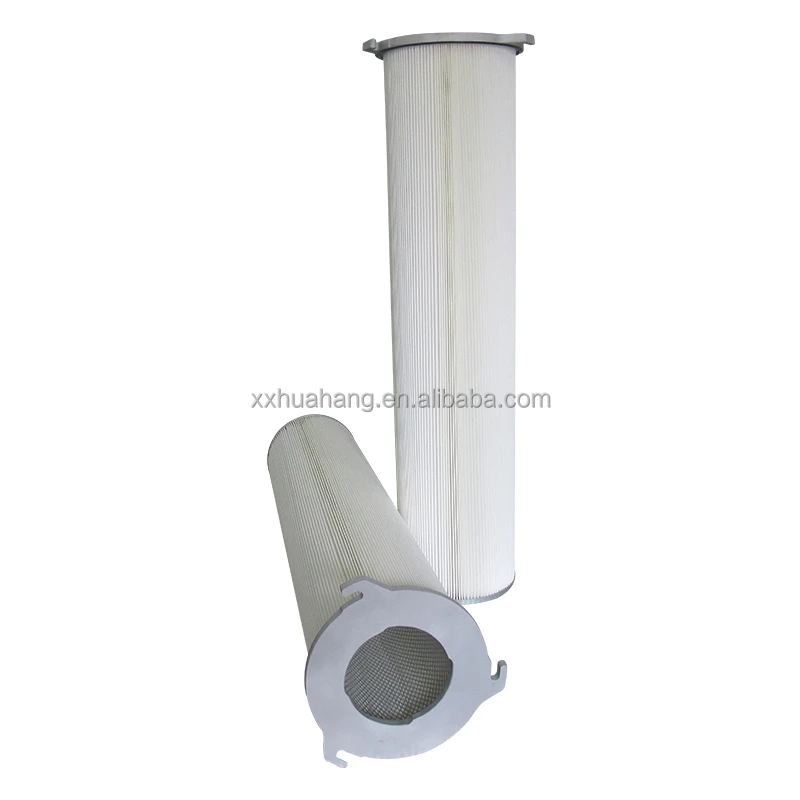 Three-ear quick-install foldable polyester fiber dust filter cartridge customize dust collector filter element