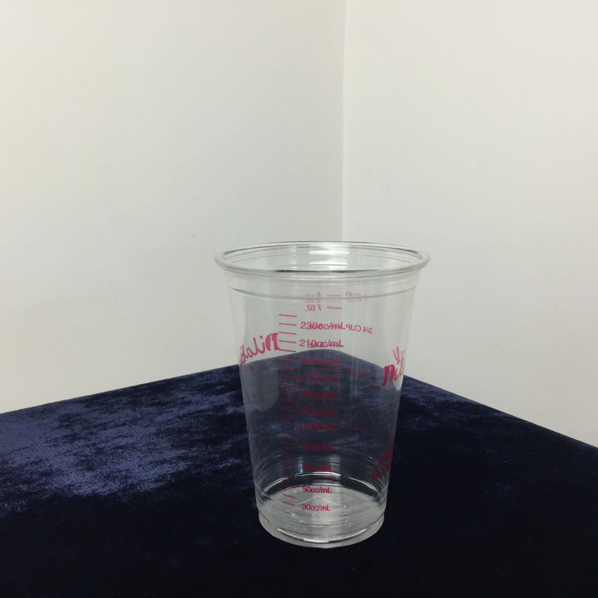 
300ml 10oz disposable plastic graduated cups (pet measuring cups) 