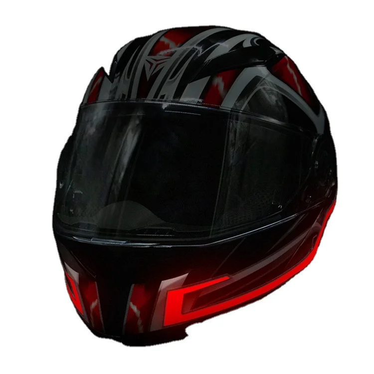 2022 New Style Motorcycle Helmet Decoration El Strip Multi Color LED Light Up El Helmet Tape With 3 Light Mode