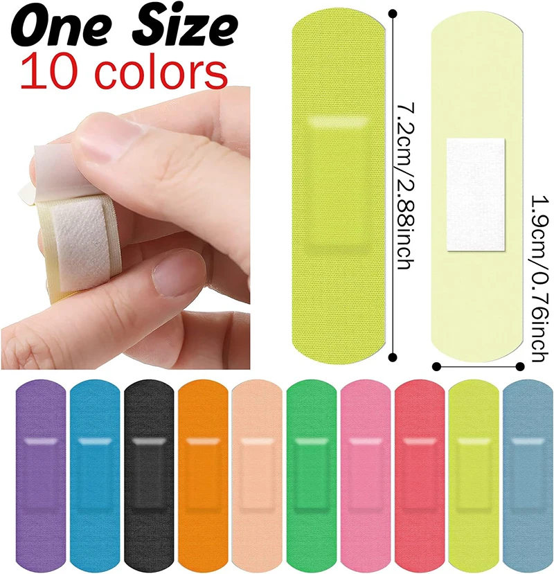 Eco Friendly Band Aid Band-Aid Machine  Metal Tin Blue Detectable Custom Band Aid For Kids