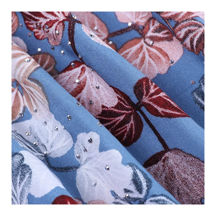 Изготовленная на заказ ткань 100% вискоза Сомалийская цифровая печать ткань для женских платьев