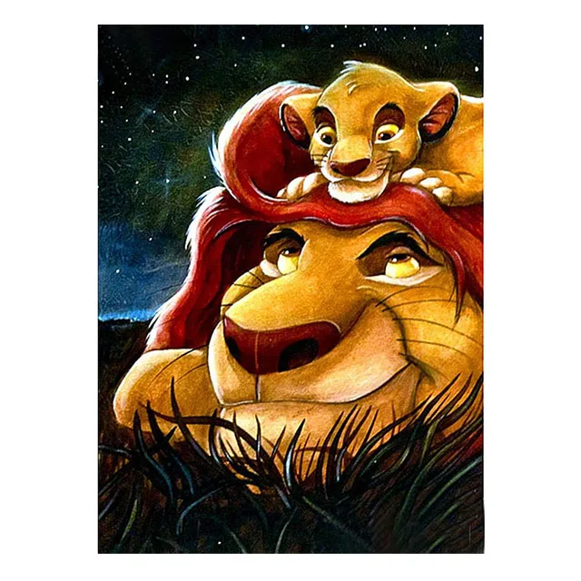 Алмазная живопись «Король лев»