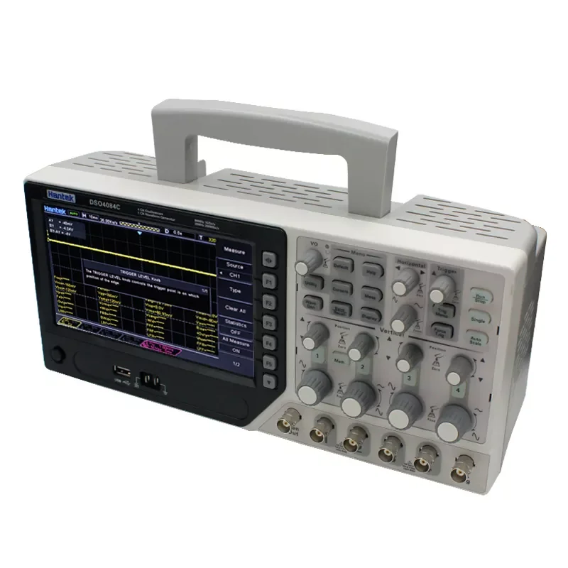 Hantek Dso4084c 4 Channel Digital Oscilloscope With 1ch Arbitary Function Waveform Generator