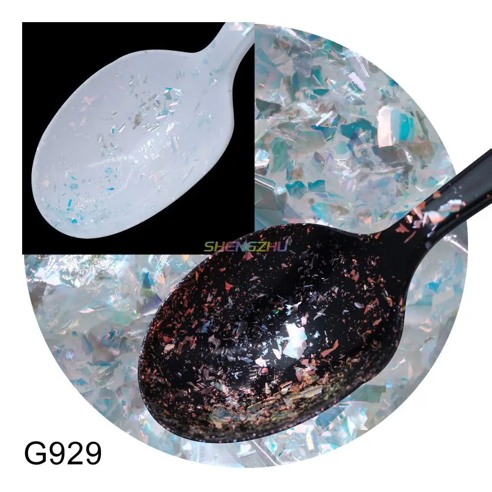 new arrival G928 series cosmetic makeup eye shadow transparent chameleon flakes aurora mermaid color shifting flake