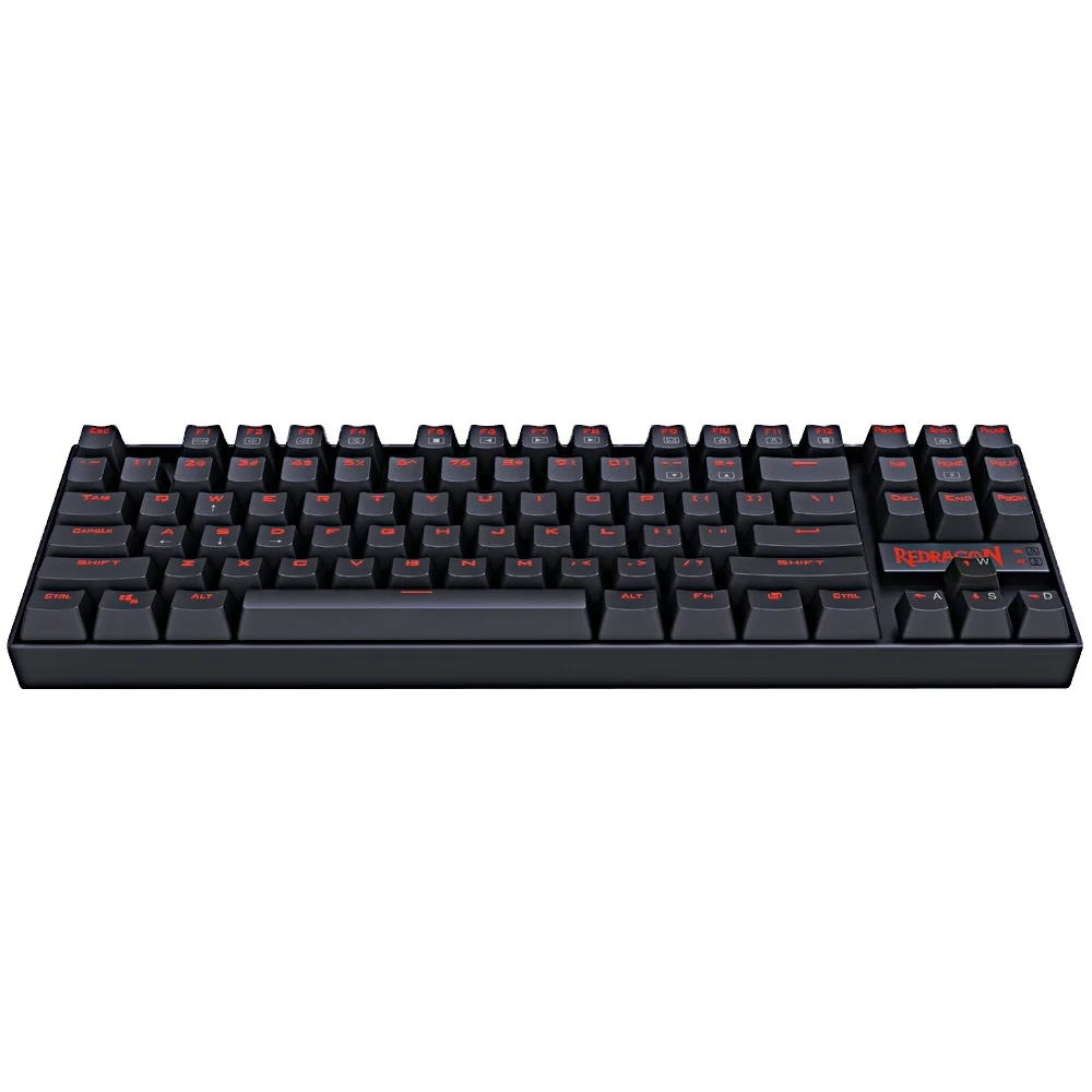 Blue Switches Reddragon K552 Full Backlit 87 Keys USB Wired Keyboard RGB Mechanical Gaming keyboards