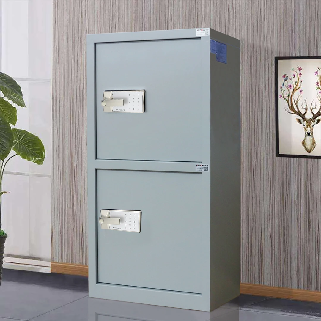 KERONG Anti theft Digital Black Keypad Biometric Fingerprint Scanner Password Filing Cabinet Door Lock