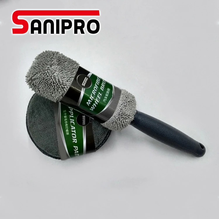  Sanipro мульти-функциональный мытья чистки автомобиля набор инструментов для автоматического Набор кистей 9 пакет автомобильное полотенце из микрофибры