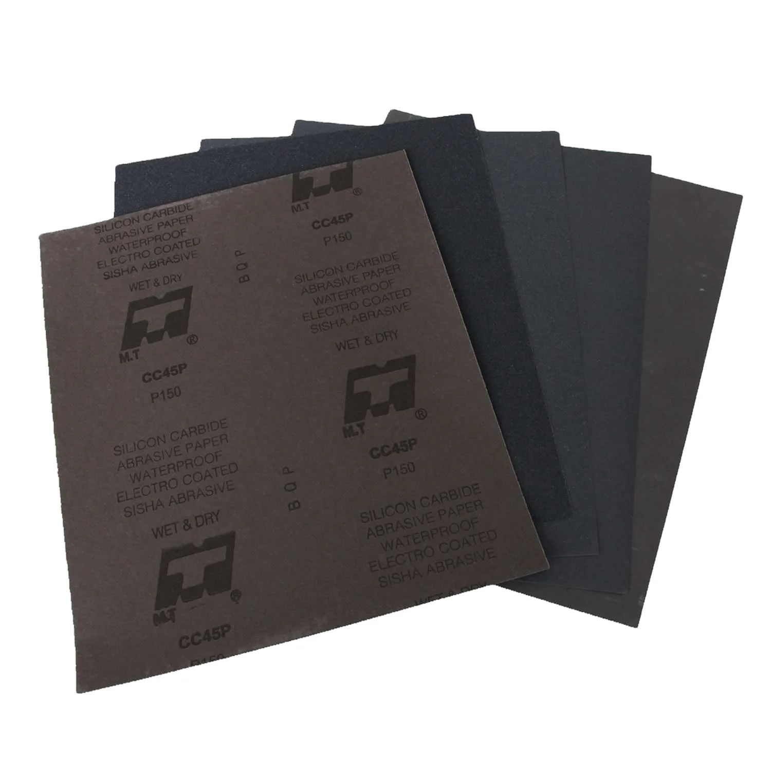 china coated abrasives waterproof automotive sandpaper silicon carbide grit latex manufacturers