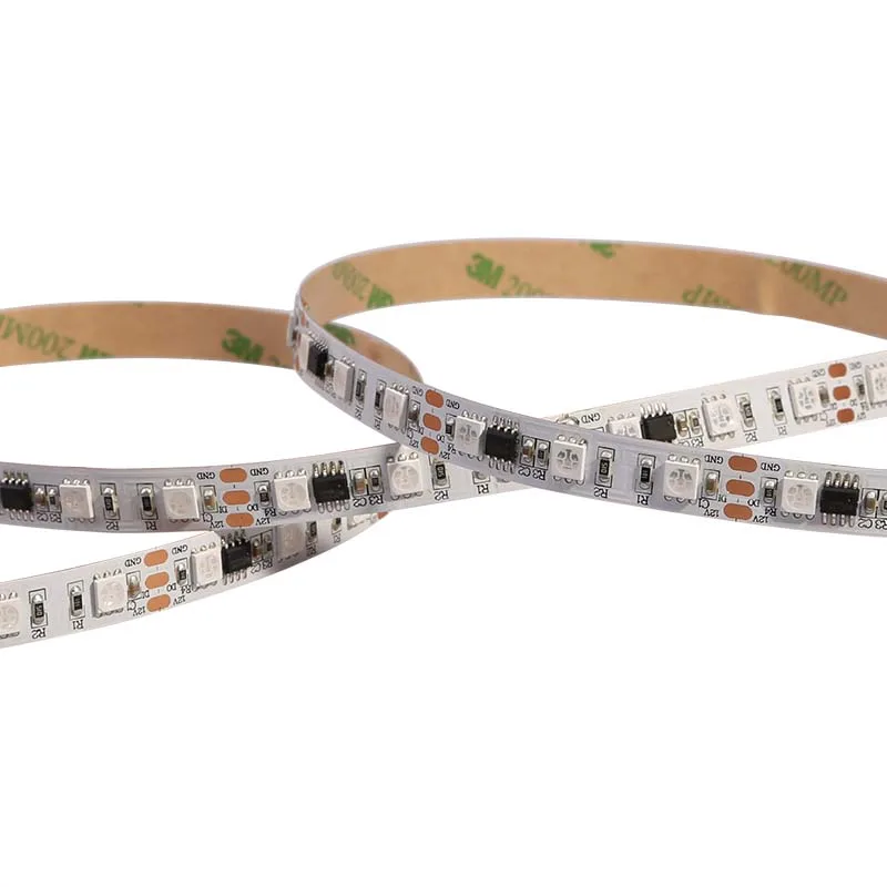 WS2811 RGB IC Smart LED Strip 12V 60LEDs IP20 Addressable Dream Color Light Tape