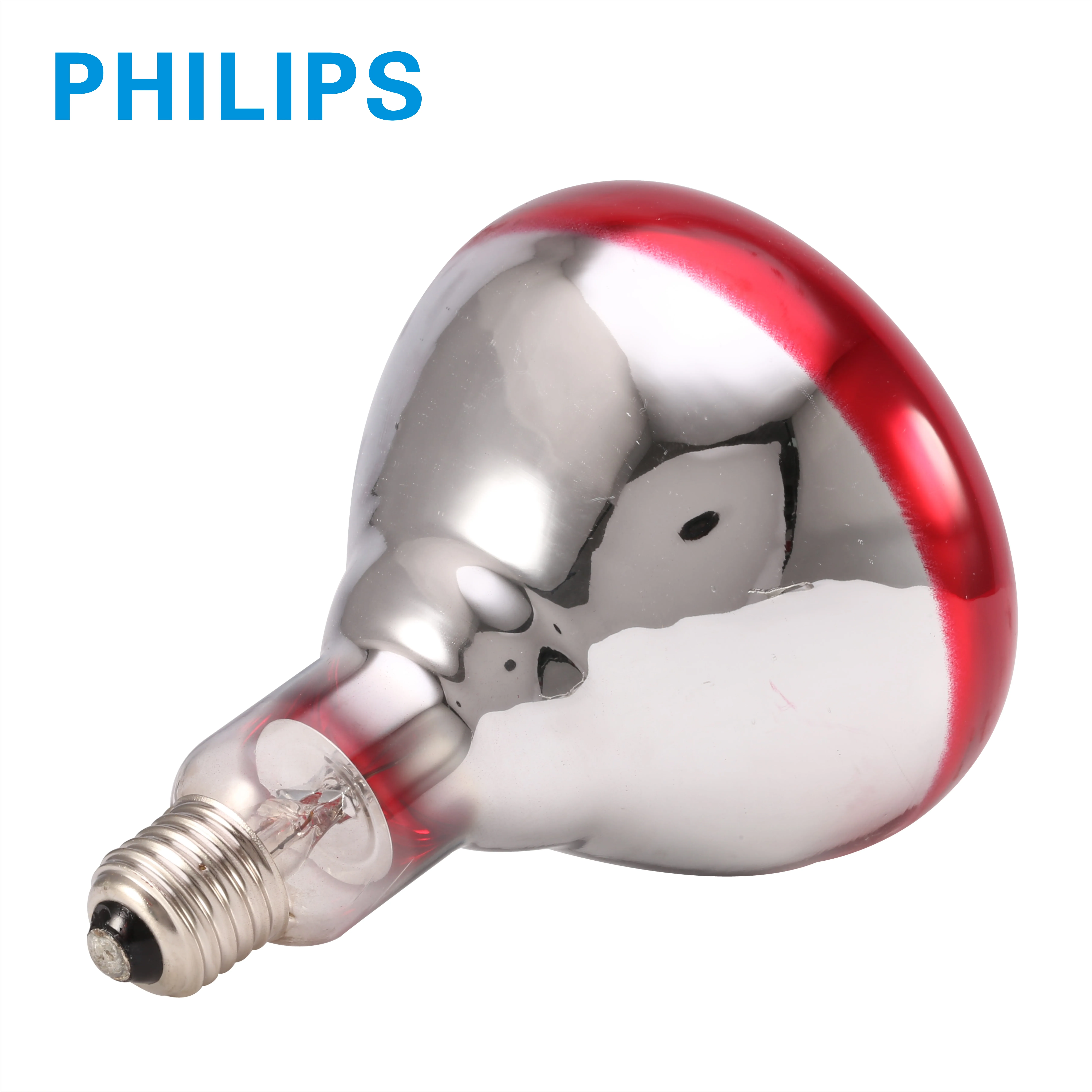 PHILIPS Infrared Heat Bulb BR125 IR 250W E27 Red  Clear Hard Glass  physical therapy equipments