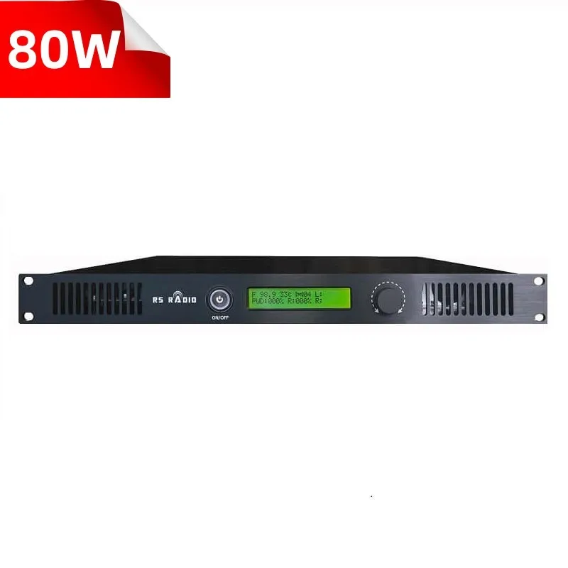 RS RADIO 80W 80 Watt Fm Transmitter For Radio Station
