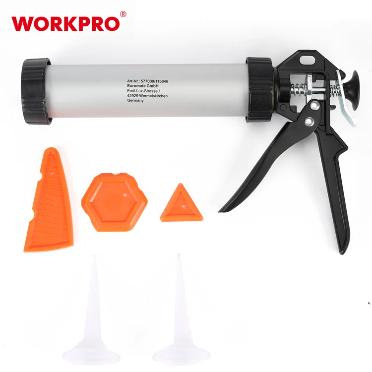 Пистолет для колбасок WORKPRO многоразовый алюминиевый строительный пистолет 15 дюймов
