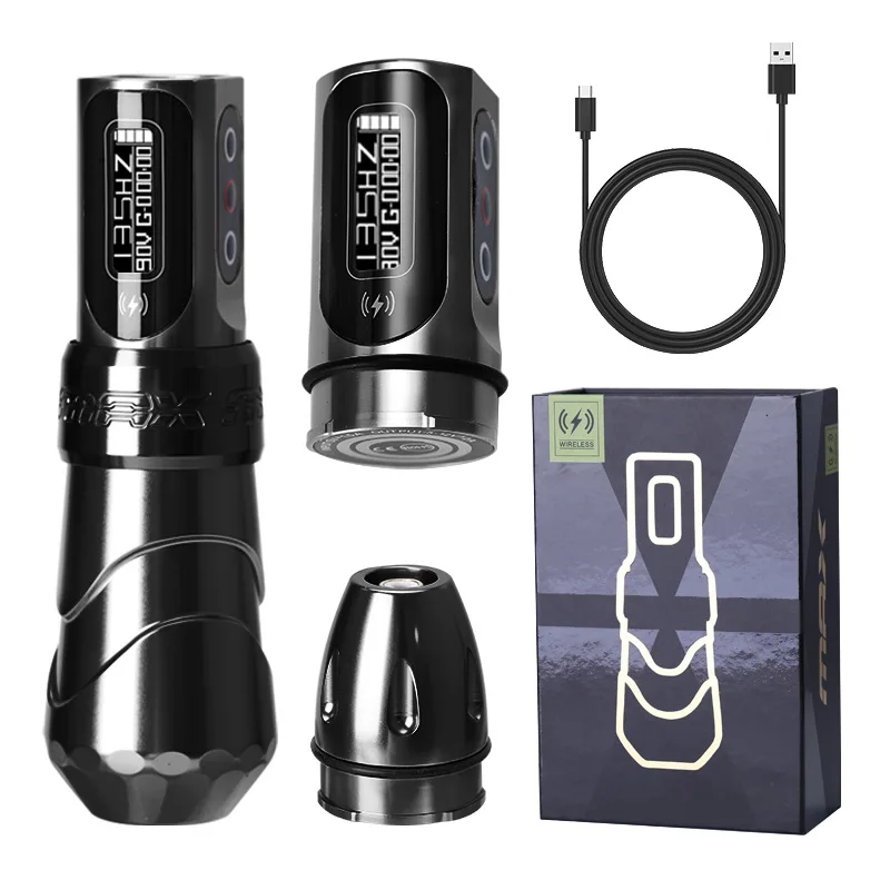 Flux Max Wireless  Electric Tattoo Pen Machine 2400mAh Battery Brushless Digital Permanent Makeup Tattoo Machine Kits