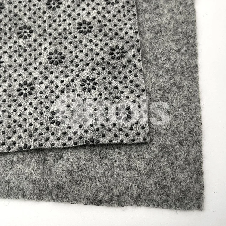 Hot Wholesale Custom Non-slip Backing Fabric Final Backing Pad Polyester Dots Carpet Rug Secondary Backing Cloth