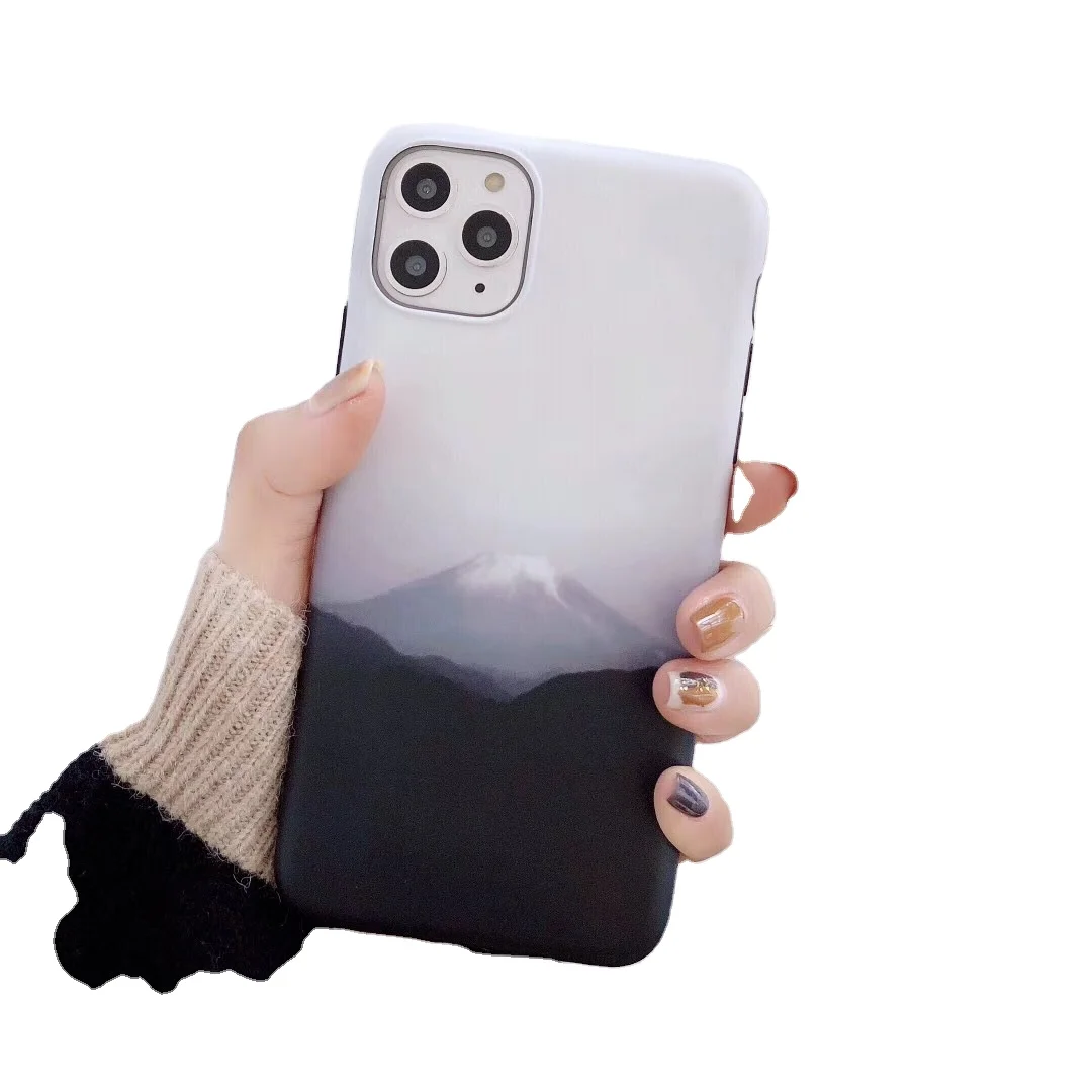Cool Mountains Scenery Design Soft TPU Phone Case For iPhone 12 Pro 12 Mini 12 Pro Max 11 Pro 11 XS Max XR 8 7 Plus