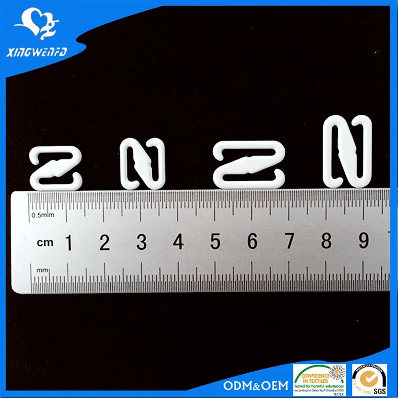 Nylon coated metal bra strap adjustable Z hook swan hook